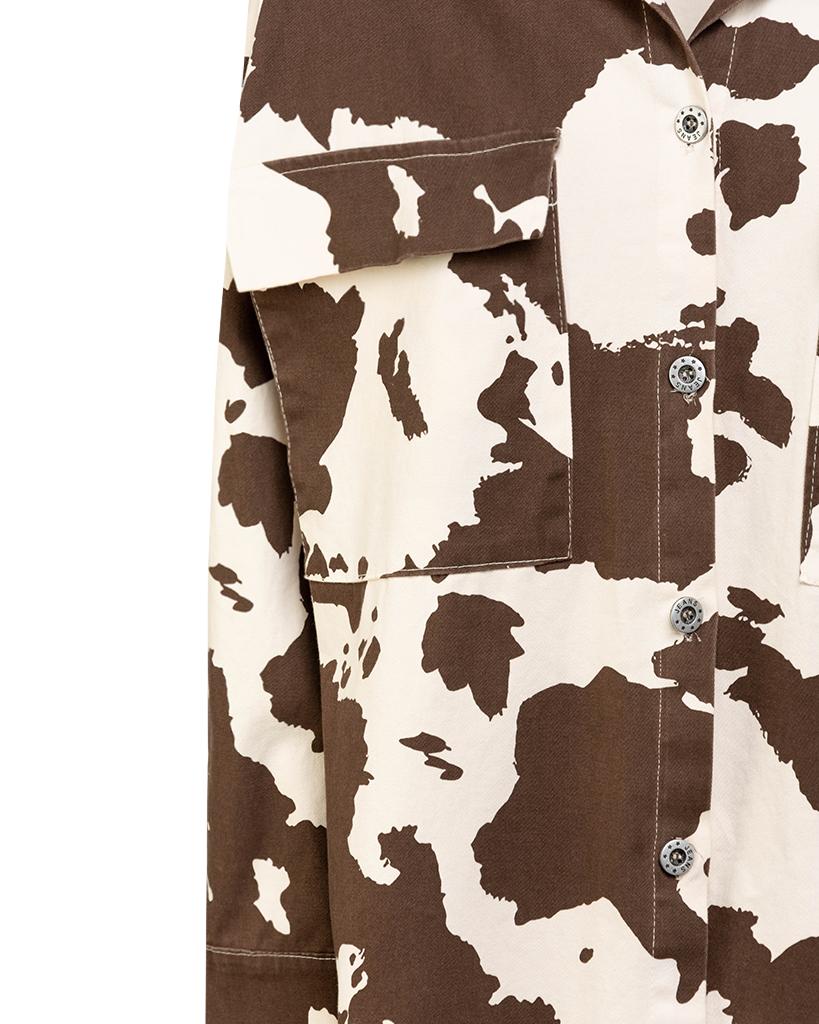 Kuh Print Jacke Kuh Print Jacke