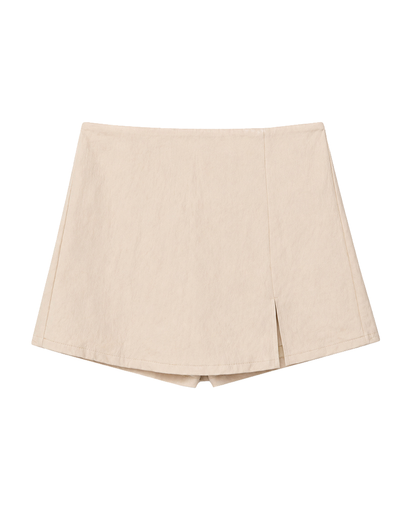 Vintage Kunstleder Skort für Damen Vintage Kunstleder Skort für Damen