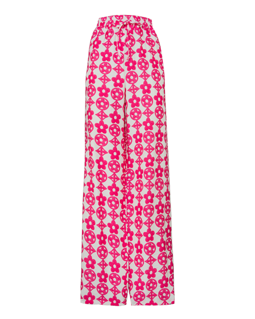 Hose mit floralem Print Muster