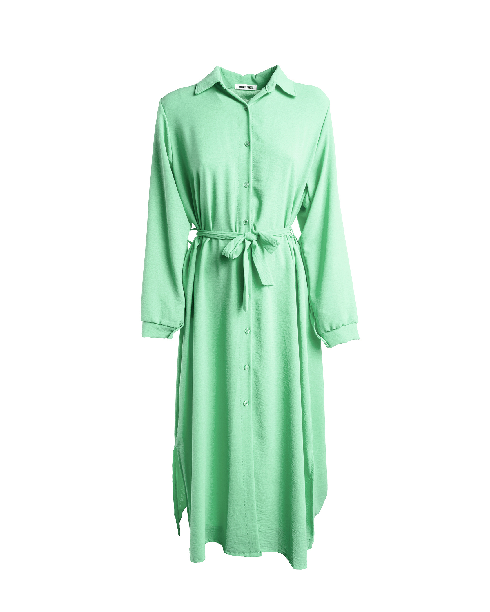 Hailey langes Hemdblusenkleid langarm