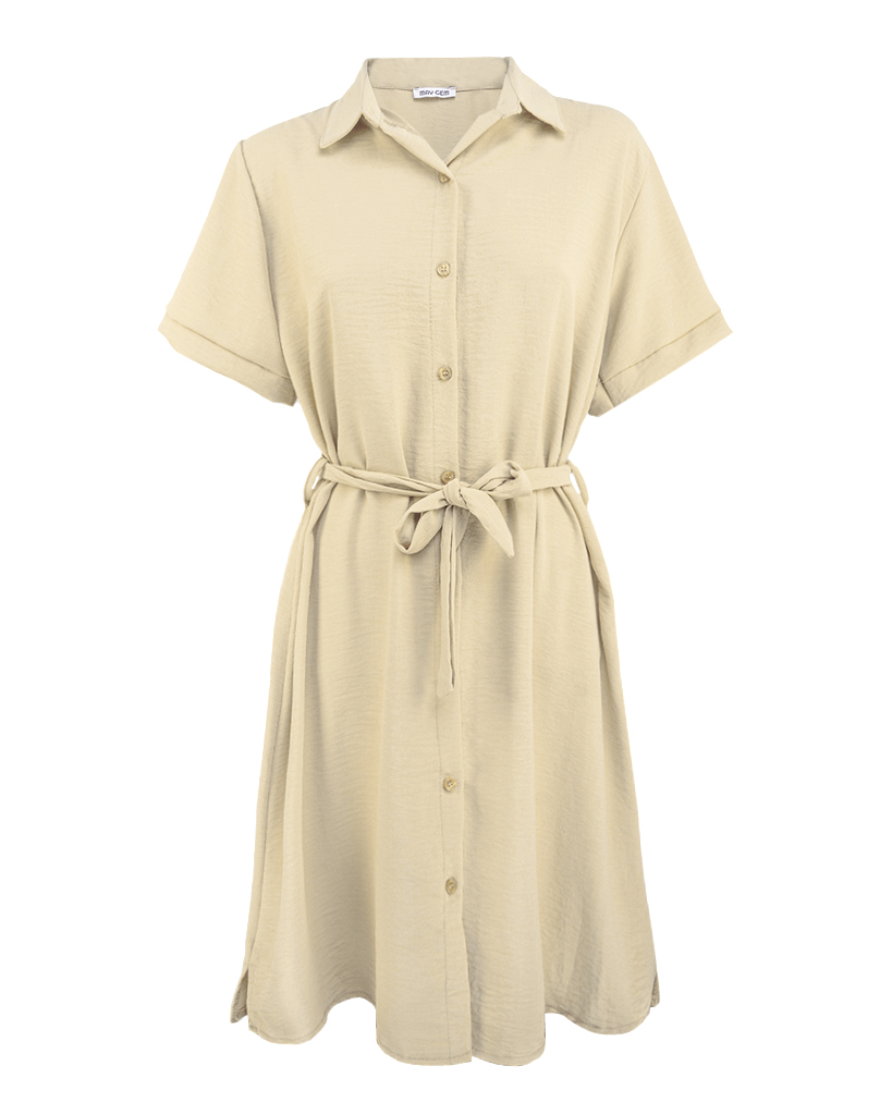 Hailey kurzes Hemdblusenkleid kurzarm