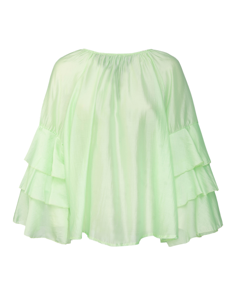 leichte Bluse mit Valance leichte Bluse mit Valance