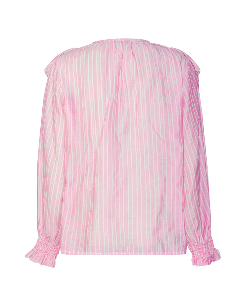 Volant Bluse mit Streifenmuster – Federleicht & Feminin Volant Bluse mit Streifenmuster – Federleicht & Feminin