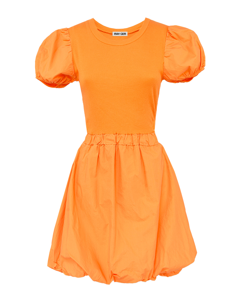 Ballon Kleid mit seitlichem Cut-Out