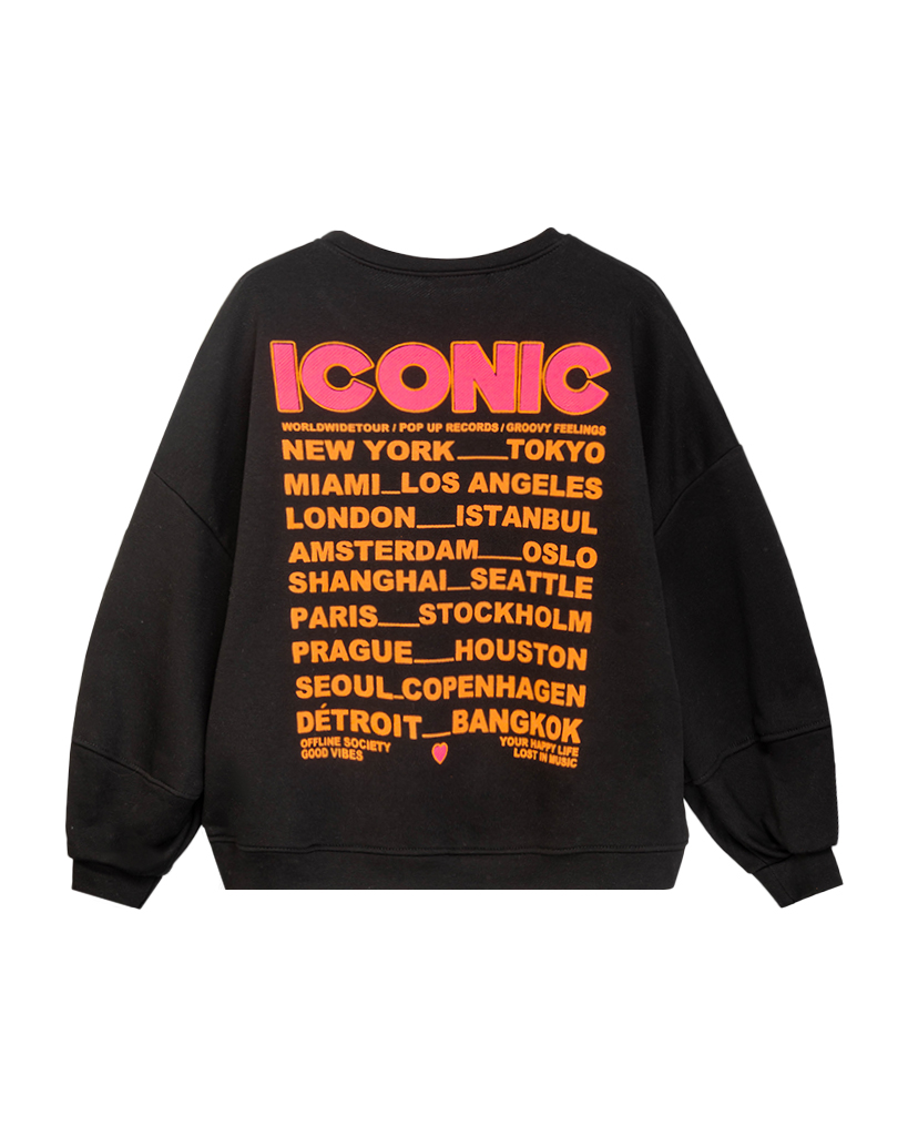 Oversize-Pullover mit Iconic-Print Oversize-Pullover mit Iconic-Print