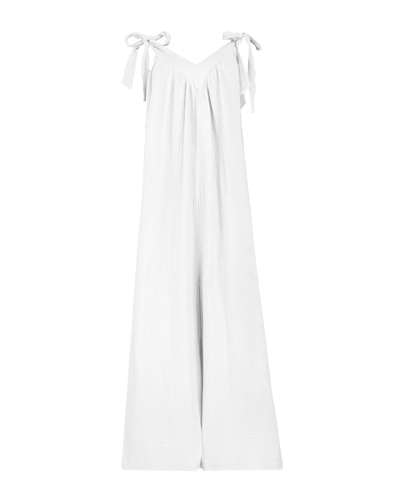 langer Mousseline Oversize Jumpsuit mit Taschen langer Mousseline Oversize Jumpsuit mit Taschen