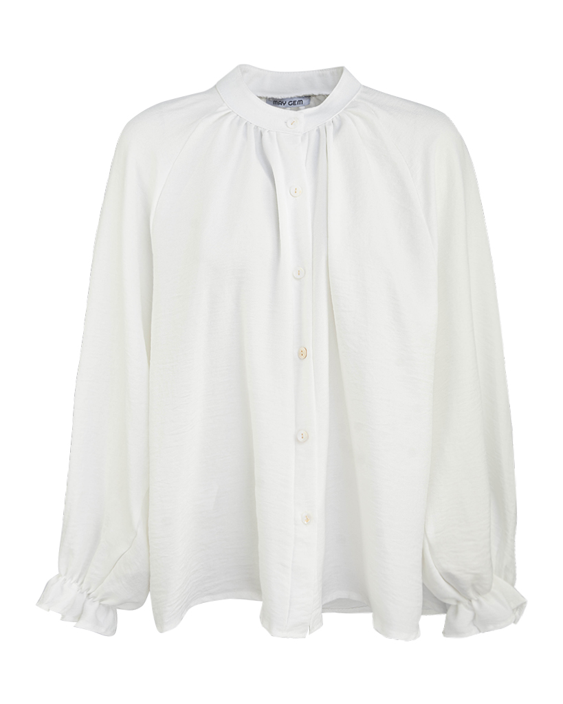 Bluse mit Valance Manschette