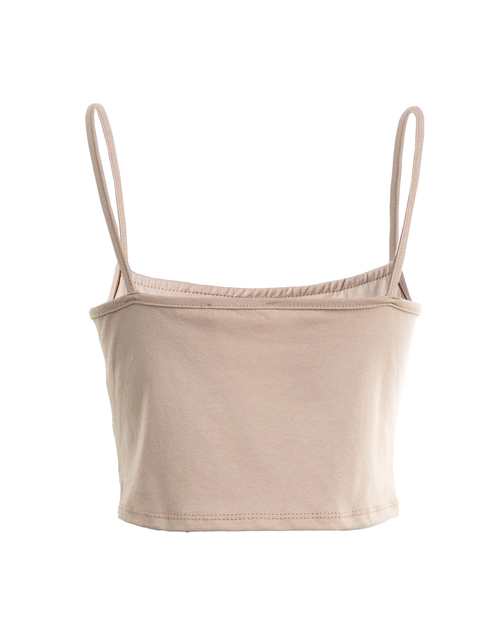 Basic Crop-Top mit Spaghettiträgern