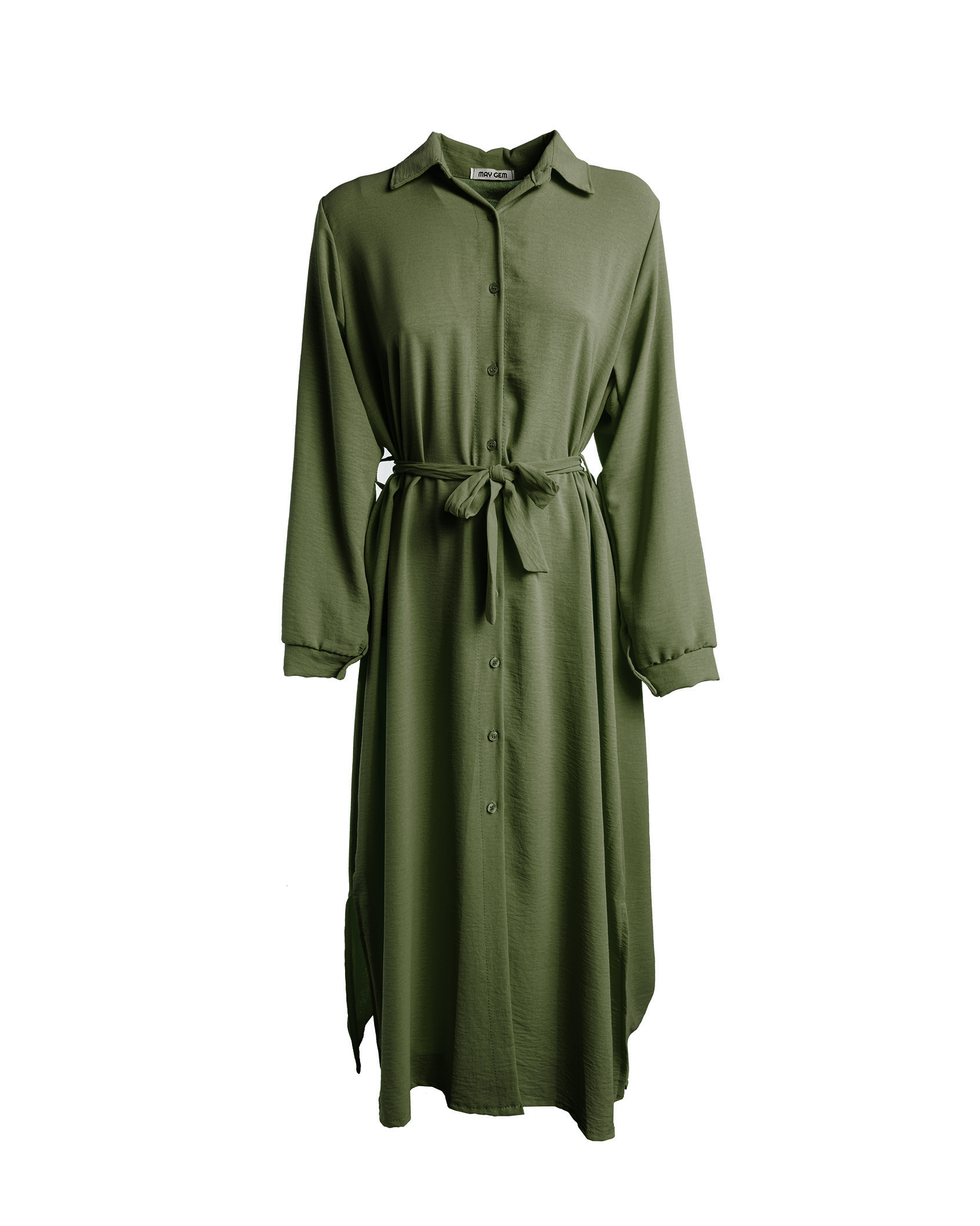 Hailey langes Hemdblusenkleid langarm