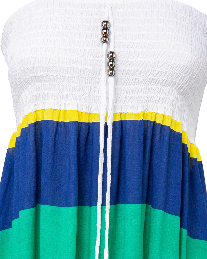 Midi Kleid Bandeau Neckholder