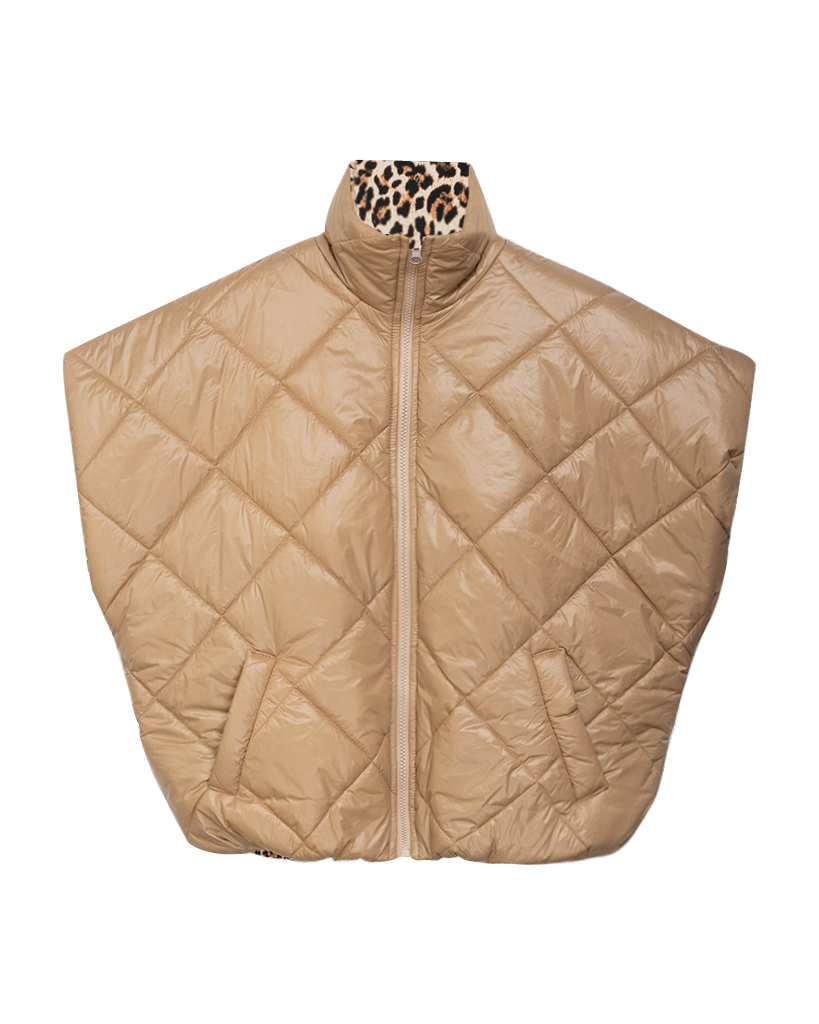 Leoparden Wende Weste 