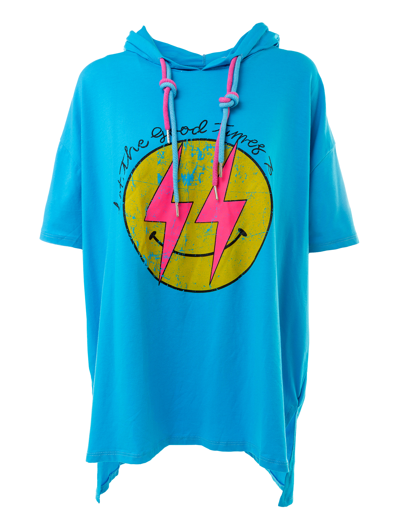 T-Shirt Smily mit Kapuze