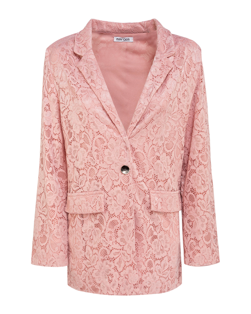 Set: Blazer und Hose aus Spitze