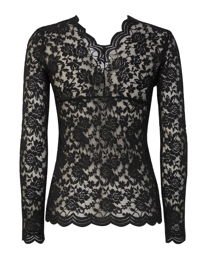 Spitzen Langarmshirt Spitzen Langarmshirt