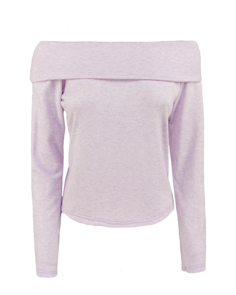 Adriana Feinstrick Shirt mit Carmenausschnitt