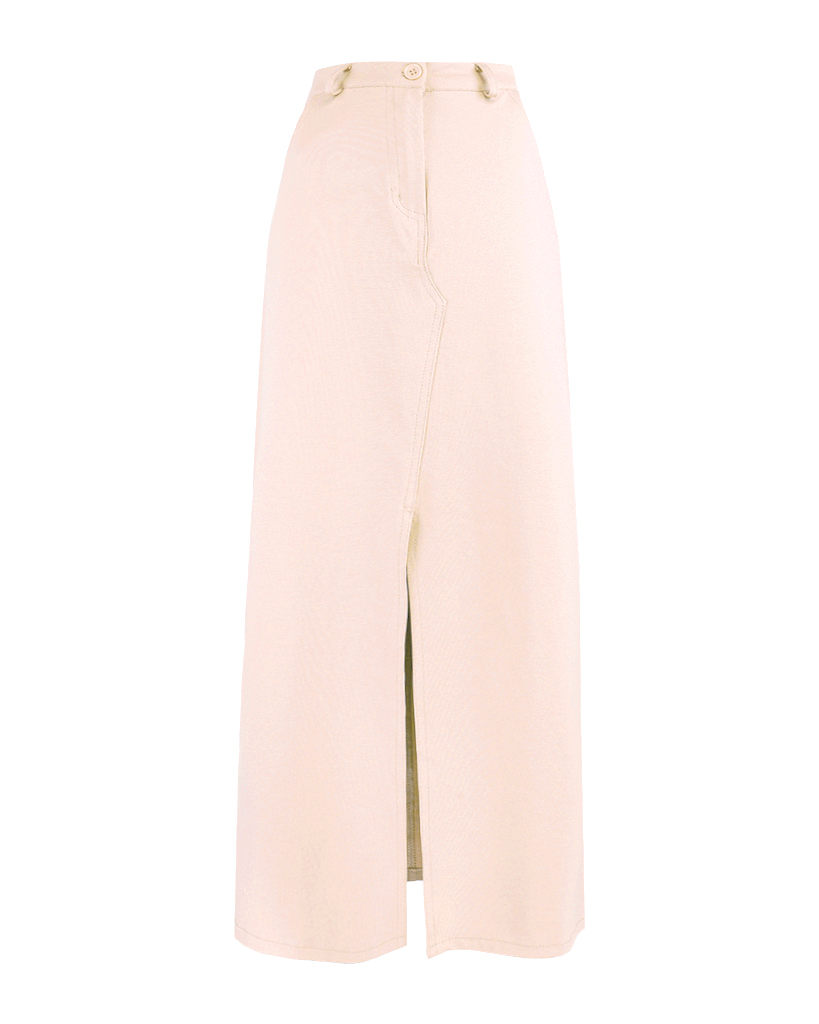 Maxi Jersey Rock mit Schlitz vorne Maxi Jersey Rock mit Schlitz vorne