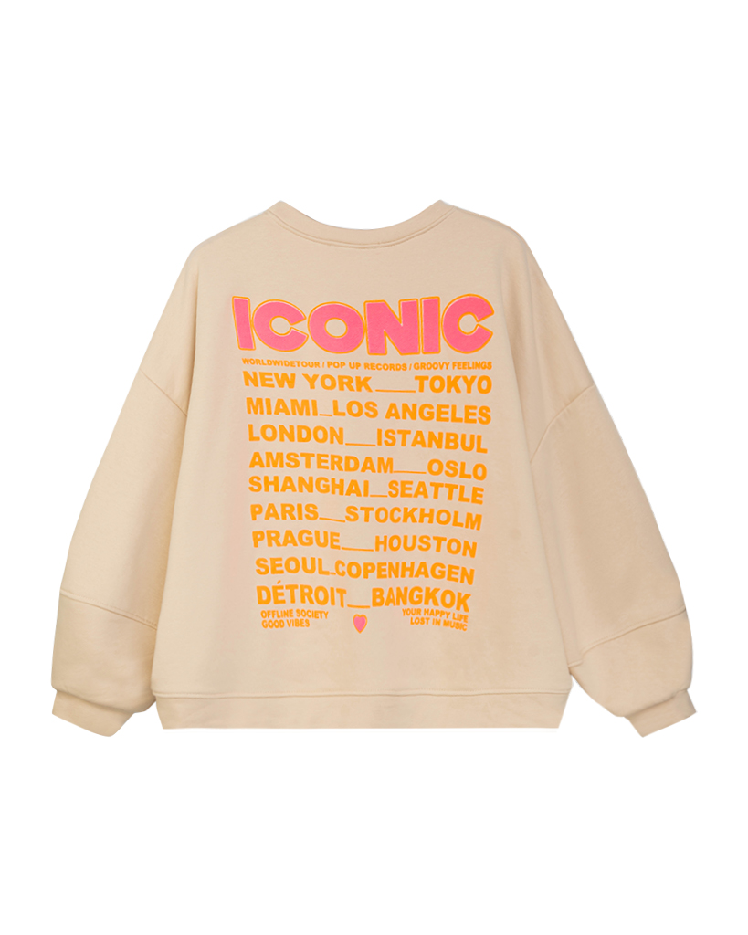 Oversize-Pullover mit Iconic-Print