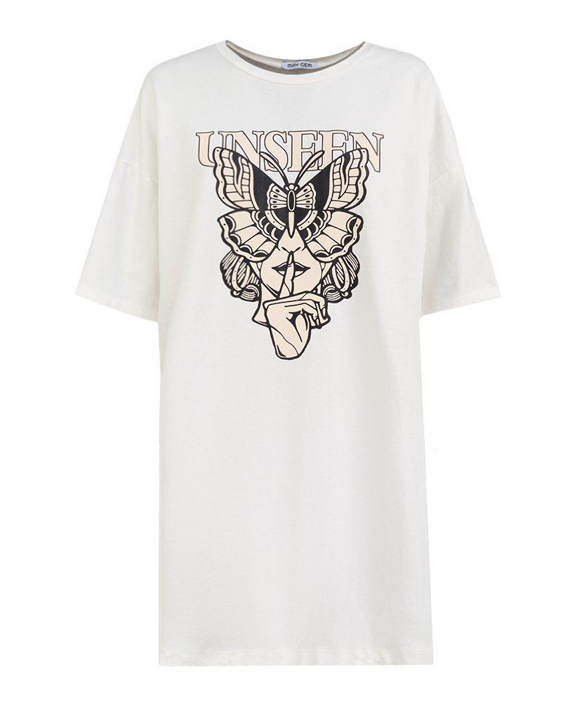 langes T-Shirt mit Print: Unseen langes T-Shirt mit Print: Unseen
