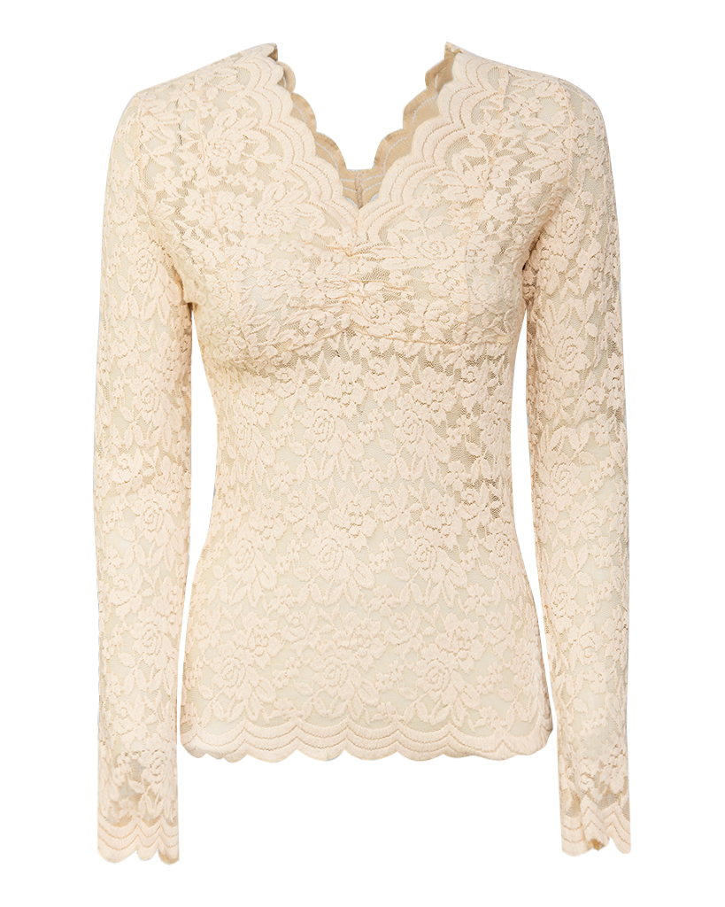 Spitzen Langarmshirt