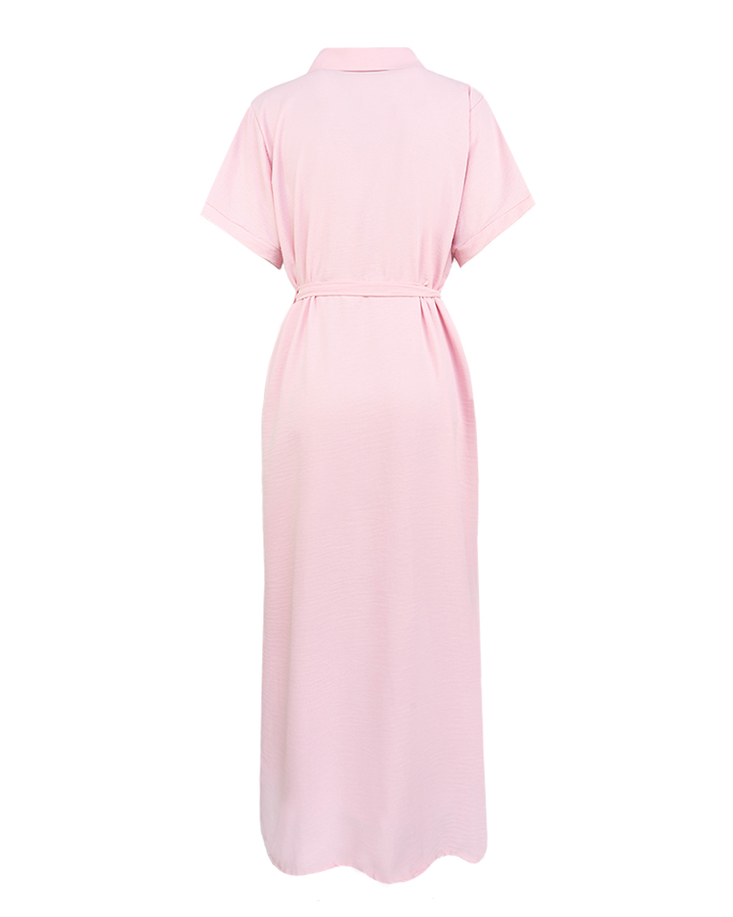 Hailey langes Hemdblusenkleid kurzarm