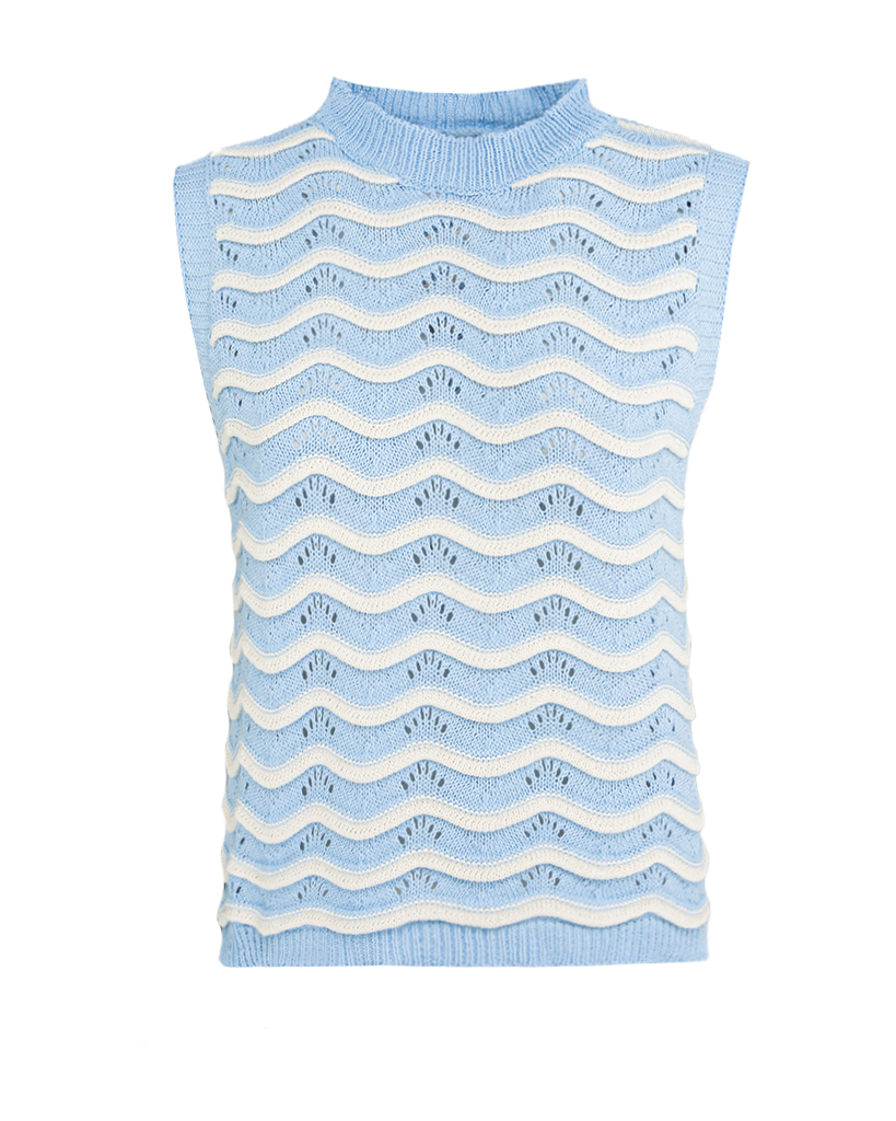 Set Strick: Polunder und Hose mit Streifen