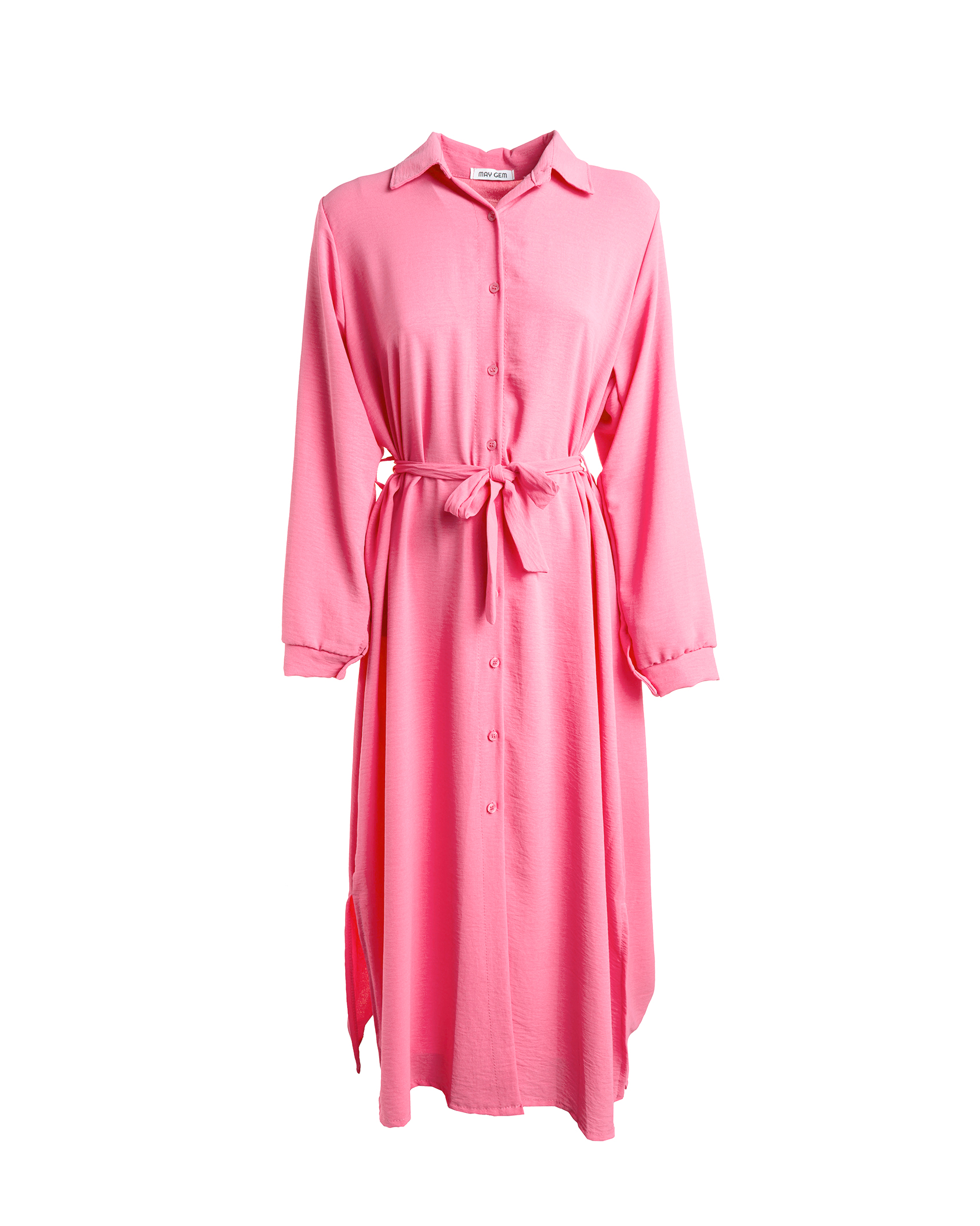 Hailey langes Hemdblusenkleid langarm