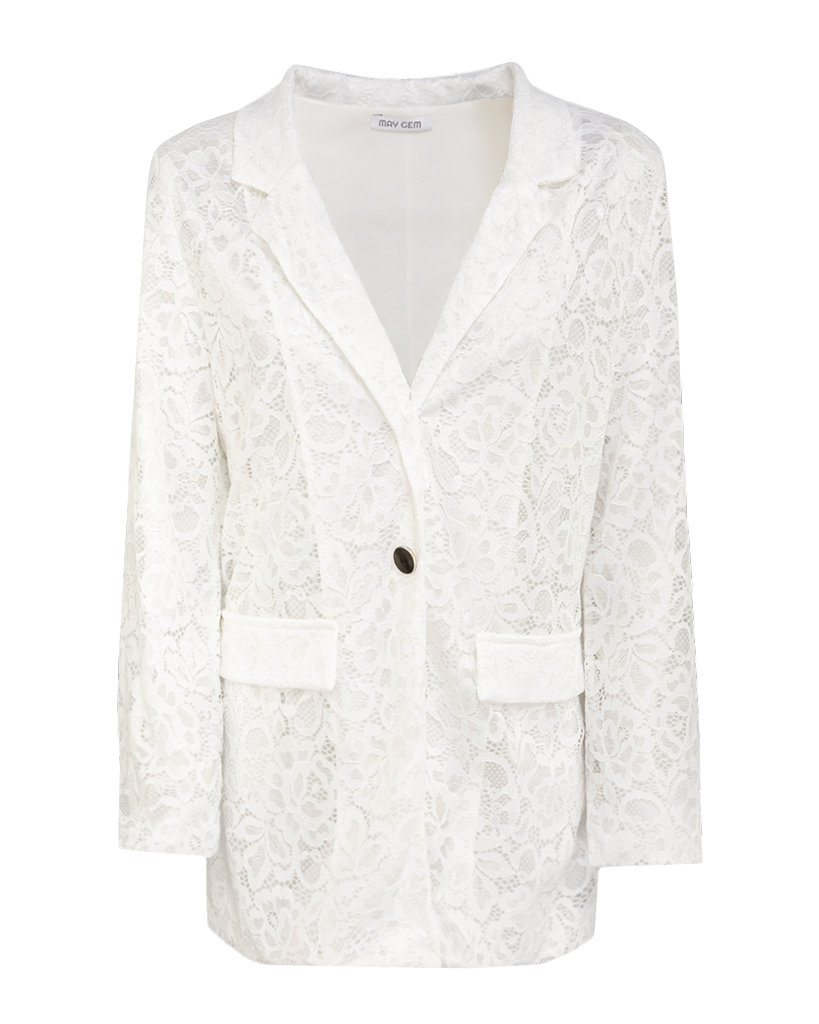 Set: Blazer und Hose aus Spitze Set: Blazer und Hose aus Spitze