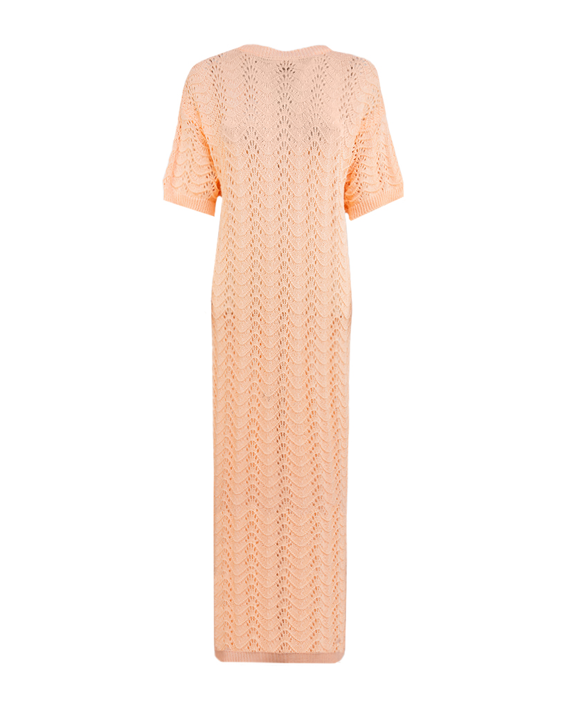 maxi Kleid Strick-Shirt