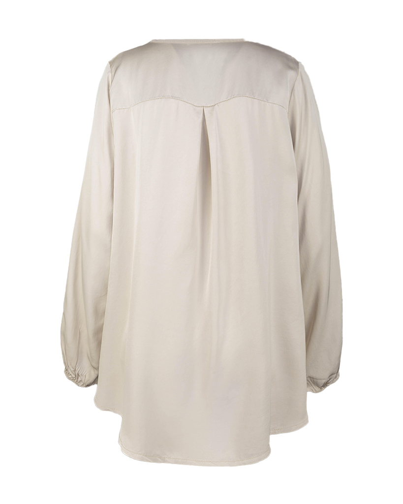 Uni Viskose Bluse mit V-Ausschnitt Uni Viskose Bluse mit V-Ausschnitt