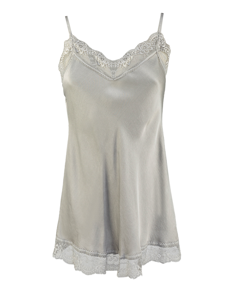 Top mit Spitze und Spaghetti-Trägern Top mit Spitze und Spaghetti-Trägern