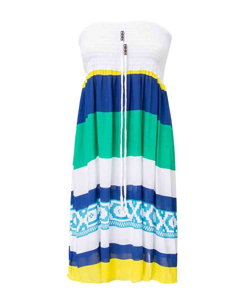 Midi Kleid Bandeau Neckholder Midi Kleid Bandeau Neckholder