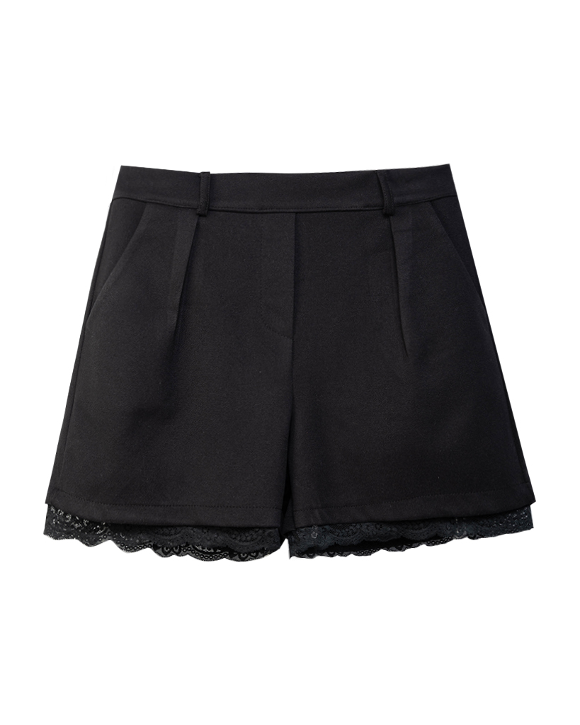kurze hose mit spitze am bein kurze hose mit spitze am bein