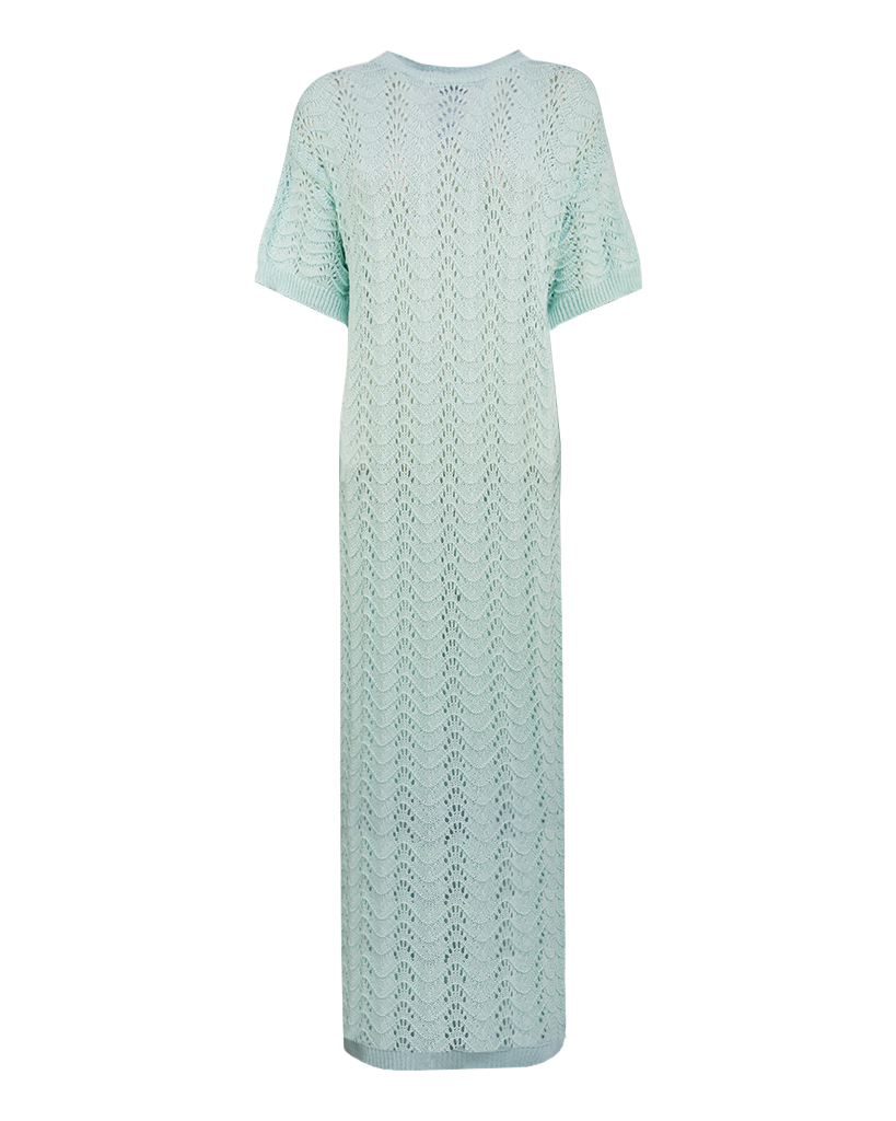 maxi Kleid Strick-Shirt