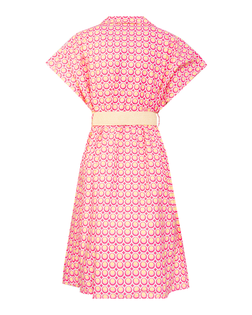 Kleid Bubble-Muster mit Gürtel