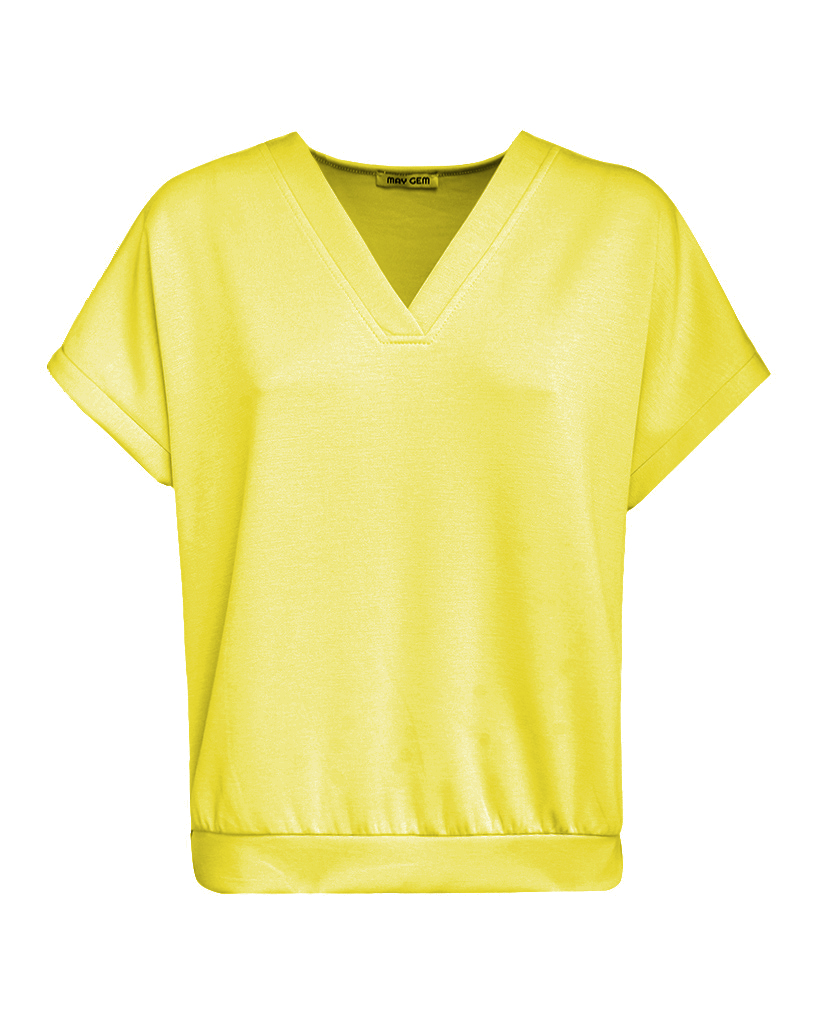 Soft Jersey T-Shirt V-Ausschnitt