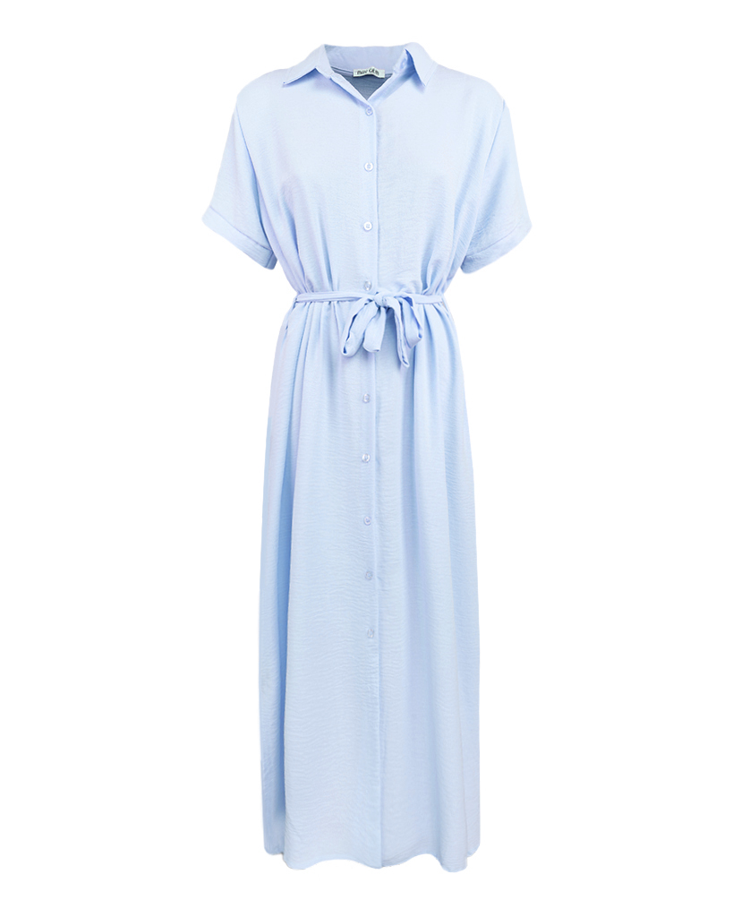 Hailey langes Hemdblusenkleid kurzarm Hailey langes Hemdblusenkleid kurzarm