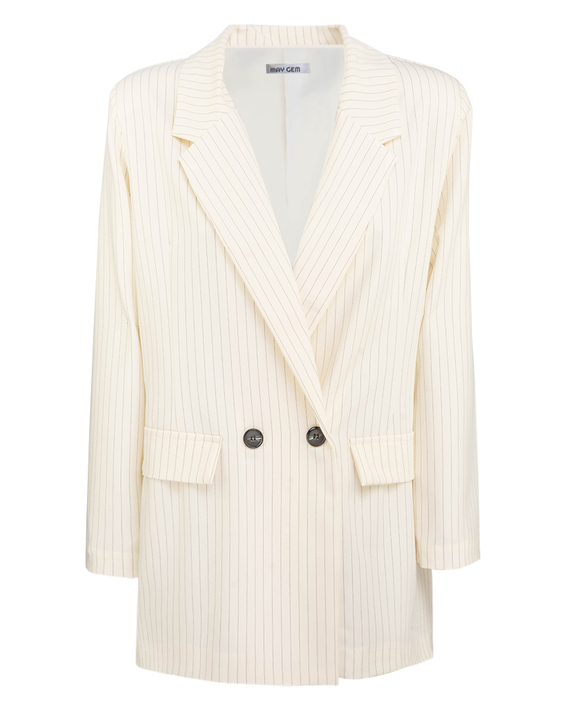 Adaliz Set: Blazer und Hose mit Nadelstreifen