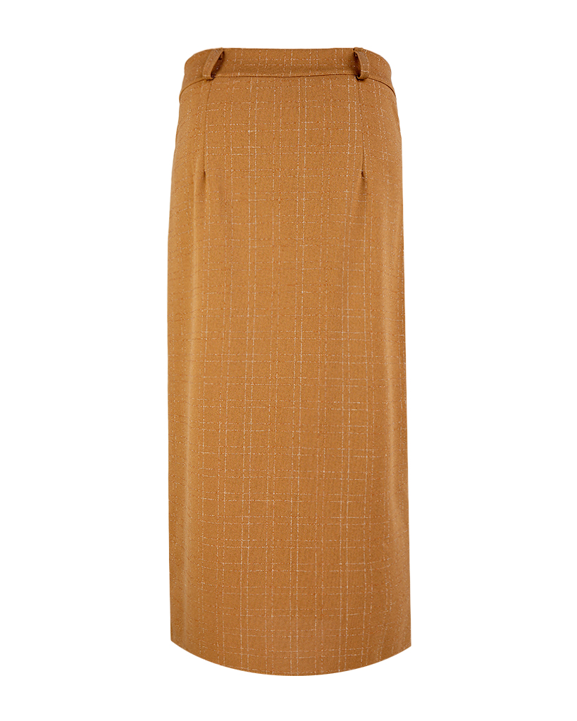 Rock mit Karo-Lurex-Muster Rock mit Karo-Lurex-Muster