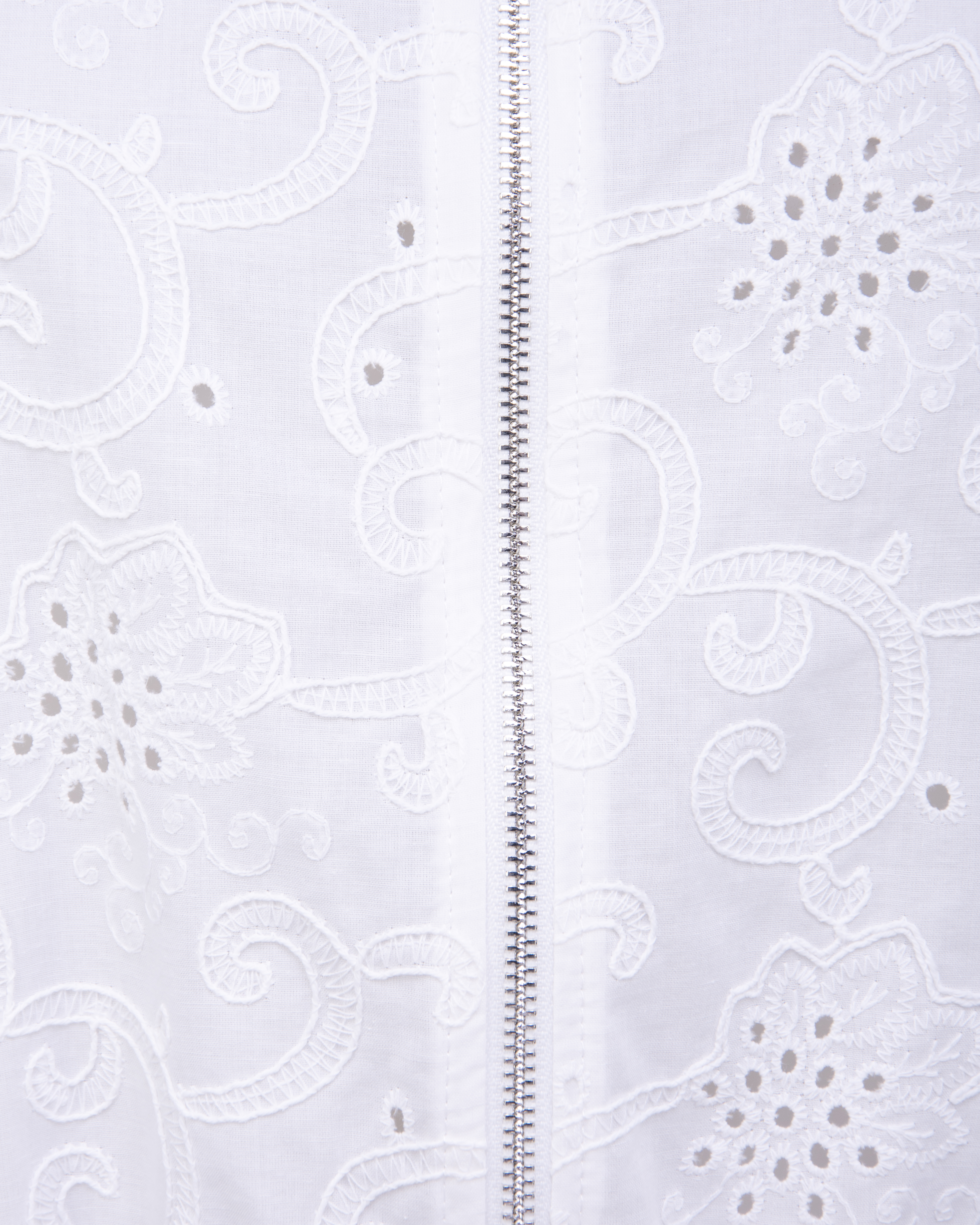 Lochstrickmuster Jacke mit Reißverschluss Lochstrickmuster Jacke mit Reißverschluss