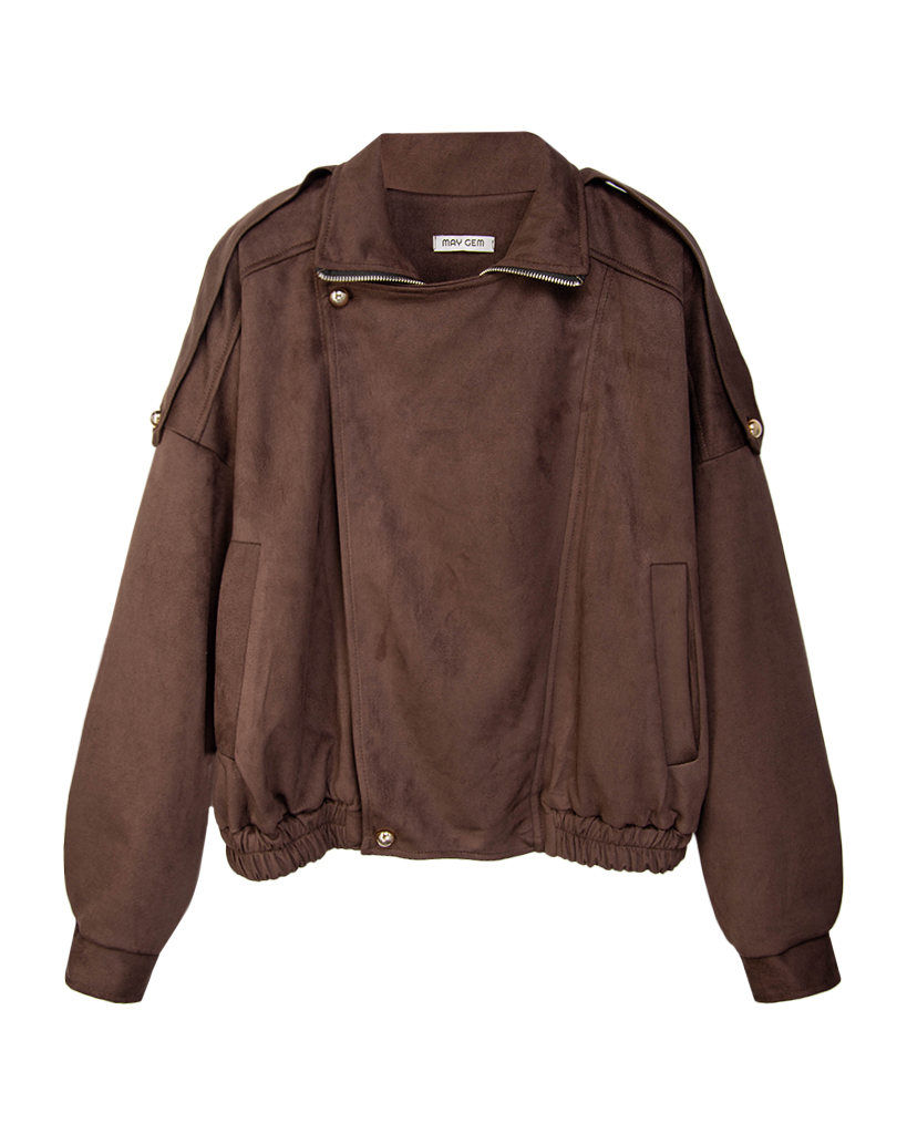 Veloursleder Bomber Jacke Veloursleder Bomber Jacke