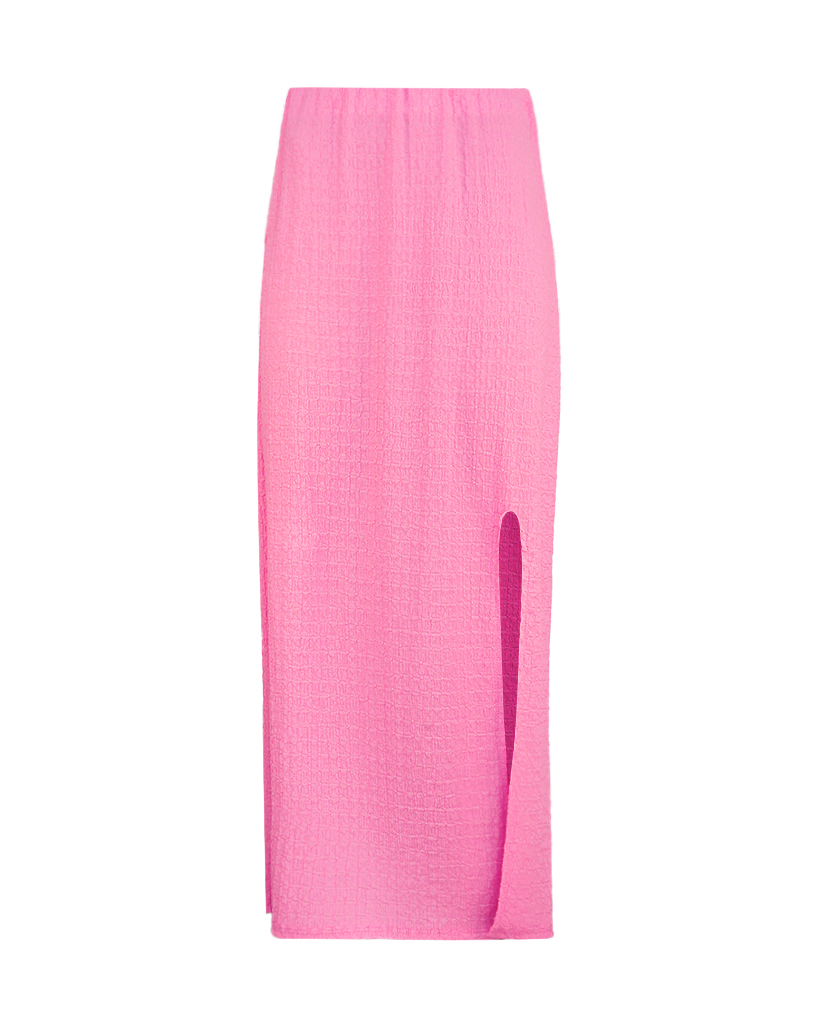 krepp Waffel-Muster maxi Rock krepp Waffel-Muster maxi Rock