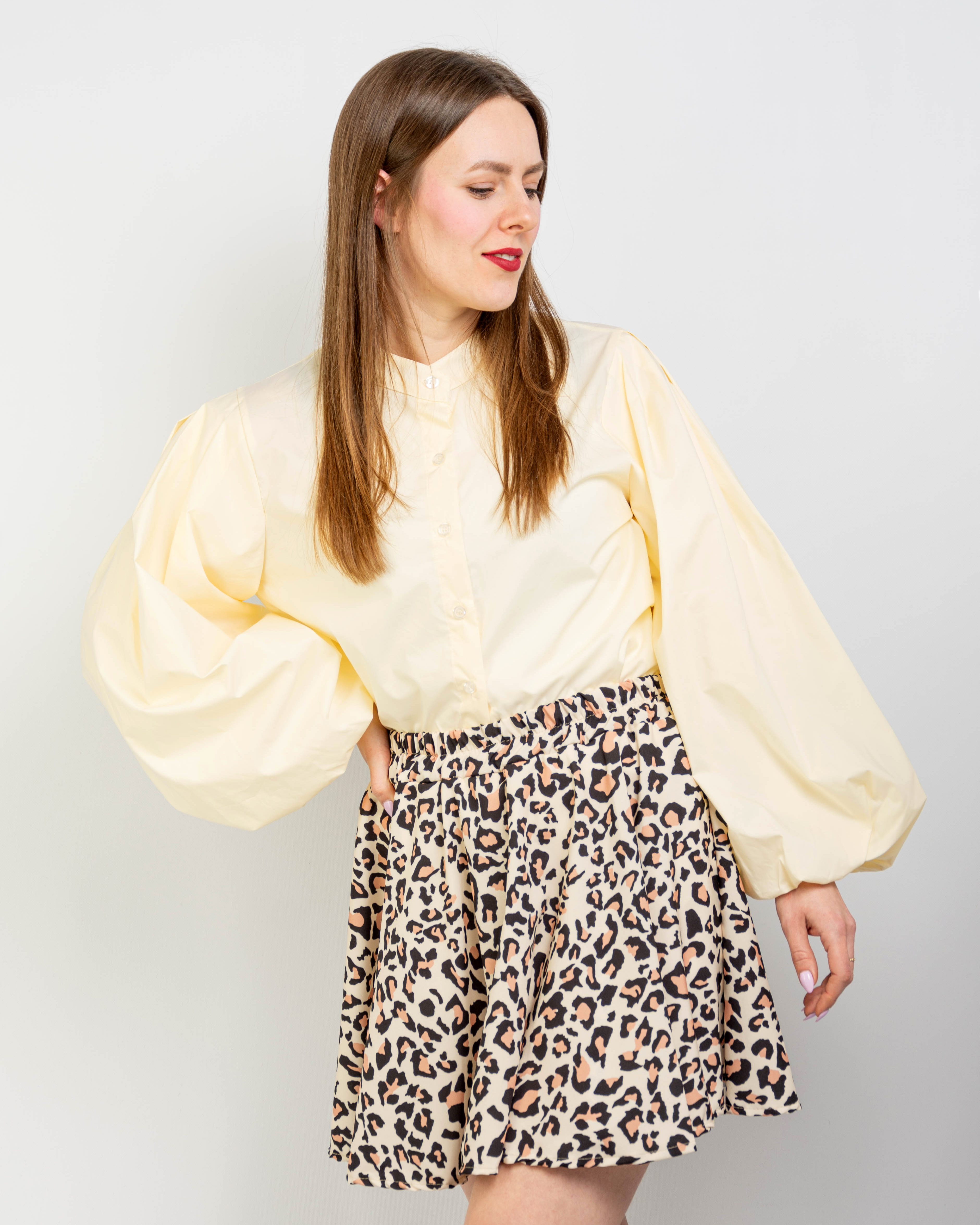 Bluse mit Puffärmel Bluse mit Puffärmel