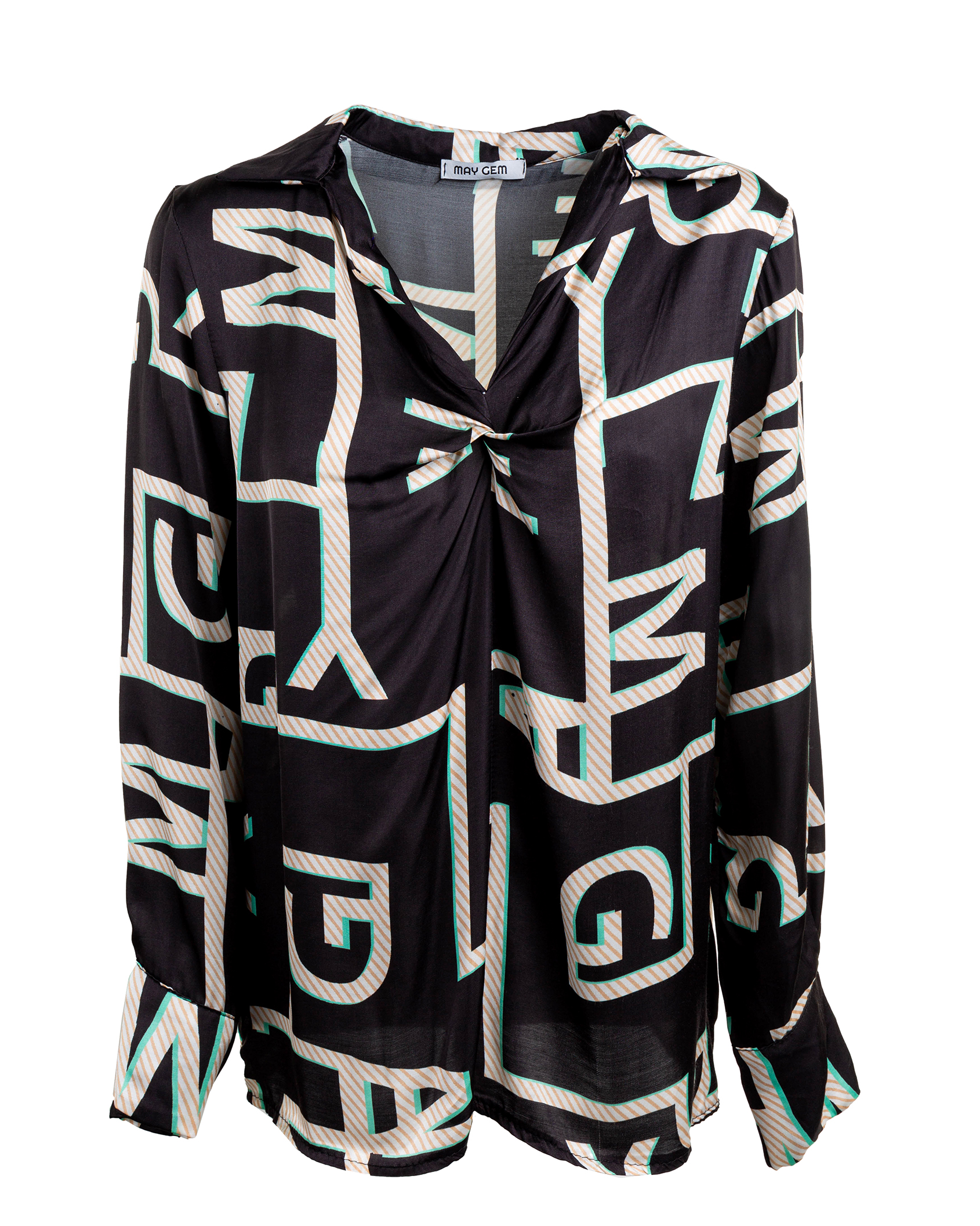 seidige May Gem Print Bluse