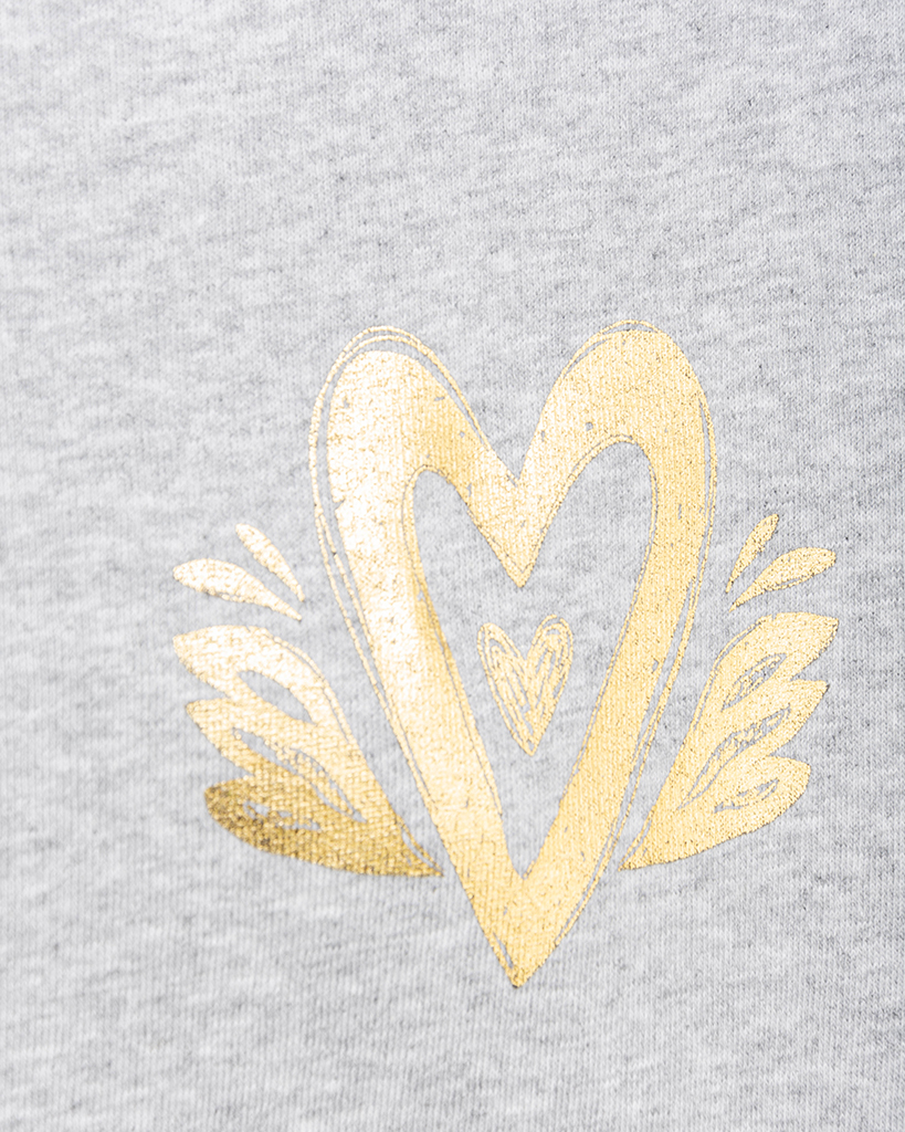 Sweatshirt mit gold Herzen