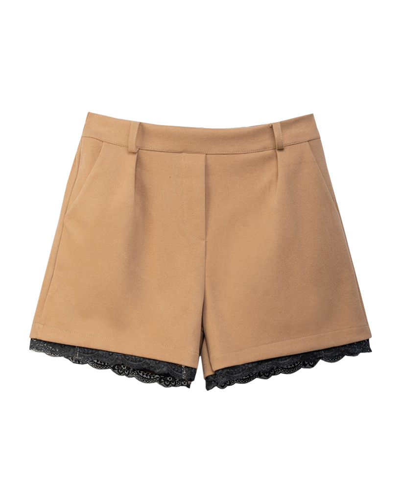 kurze hose mit spitze am bein