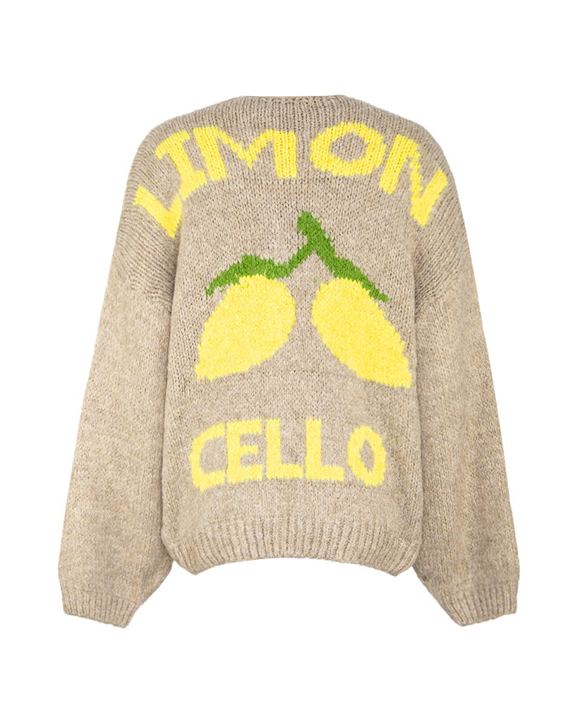 Strick Jacke Zitronen "LIMONCELLO"
