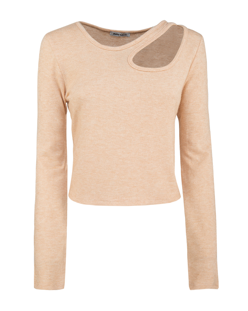 Feinstrick Shirt Langarm mit Cutout Feinstrick Shirt Langarm mit Cutout