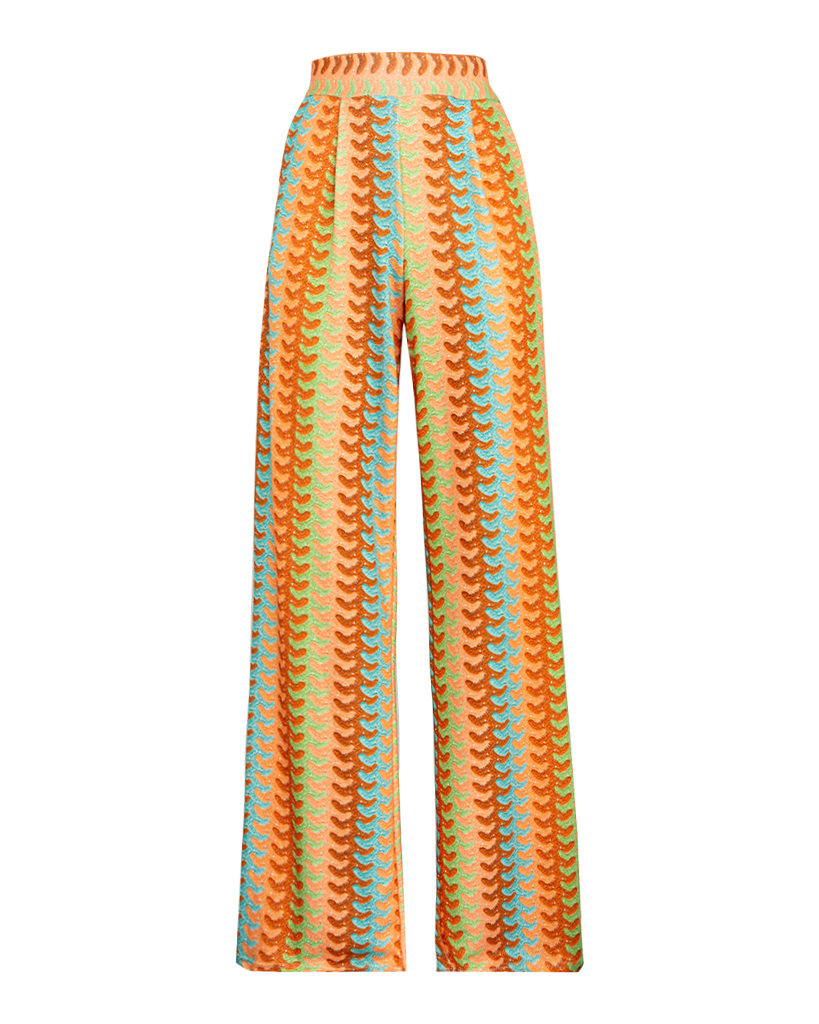Feinstrick Hose mit Lurex Muster Feinstrick Hose mit Lurex Muster