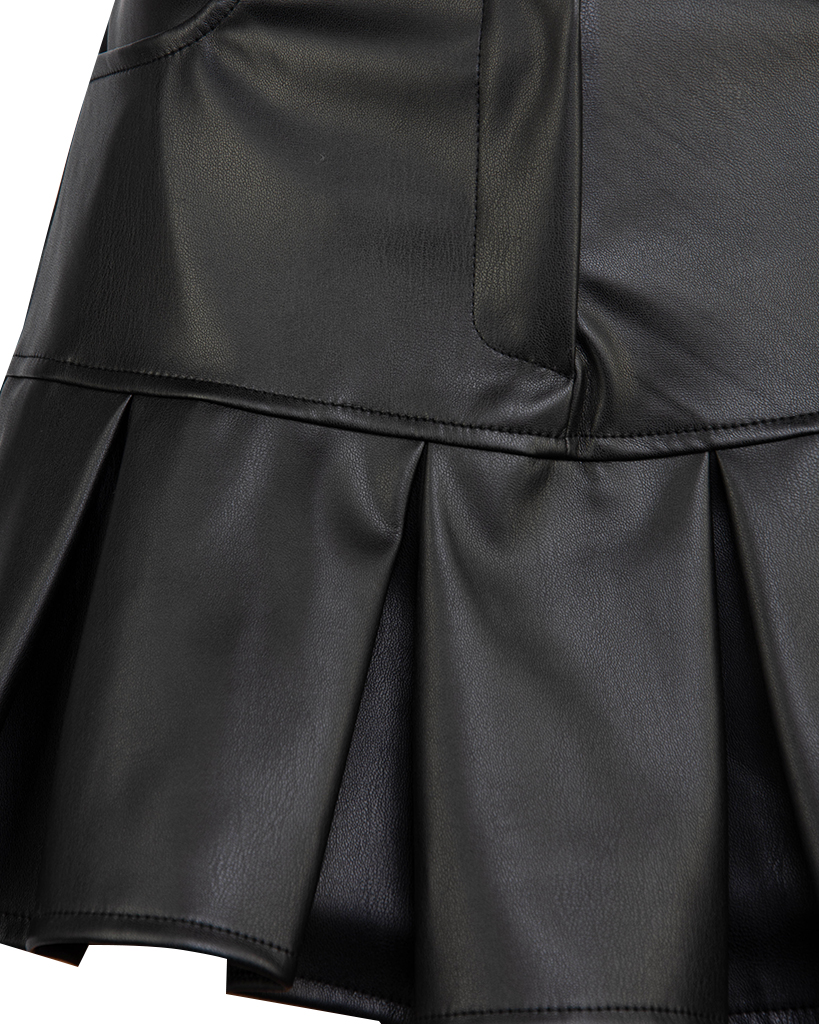 Skort Leder Kellerfalten Vegan Skort Leder Kellerfalten Vegan