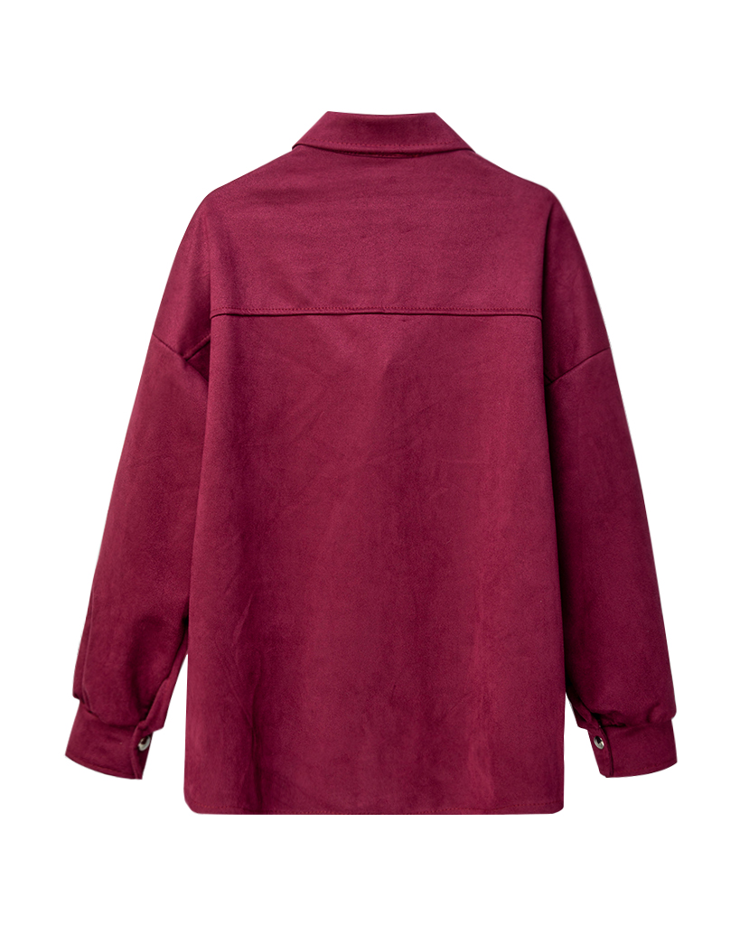 Velourleder Franzen Bluse